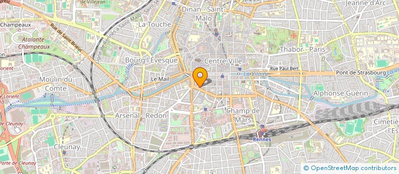 localisation de l'entreprise LA NEF DES FOUS  RENNES