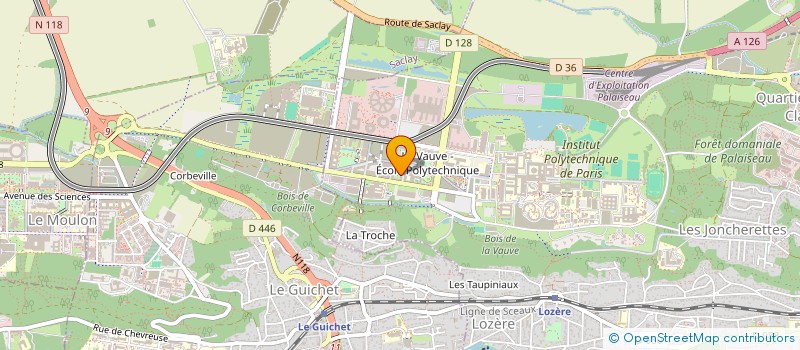 localisation de l'entreprise LA NEGOCE AUTO  PALAISEAU