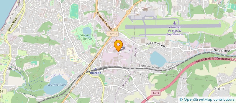 localisation de l'entreprise LA NEGRESSE DISTRIBUTION à BIARRITZ