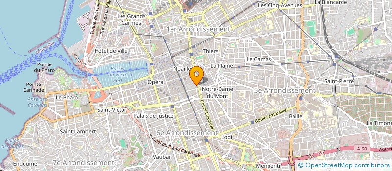 localisation de l'entreprise LA NEGRITUDE à MARSEILLE