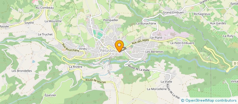 localisation de l'entreprise LA NERANIE  PELUSSIN