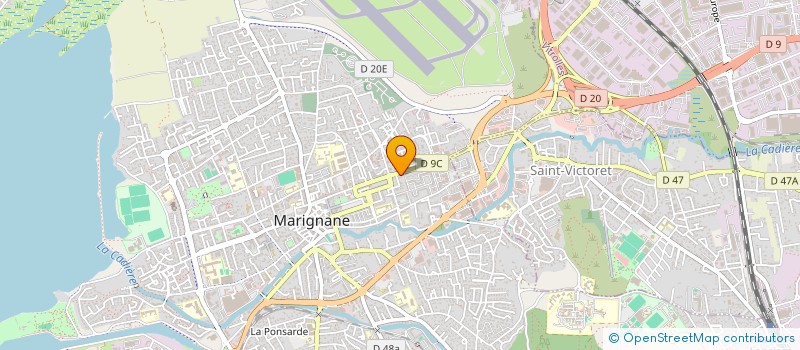 localisation de l'entreprise LA NERTHE à MARIGNANE