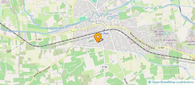 localisation de l'entreprise LA NESQUIERE  LE THOR