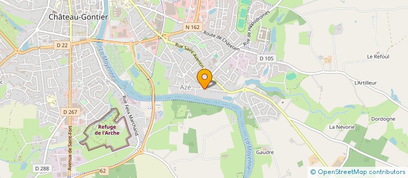 localisation de l'entreprise LA NESTE EN FAMILLE  CHATEAU-GONTIER-SUR-MAYENNE