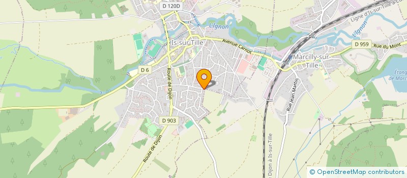 localisation de l'entreprise LA NEUVE à IS-SUR-TILLE