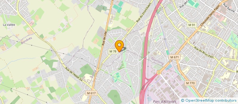 localisation de l'entreprise LA NEUVILLOISE à RONCQ