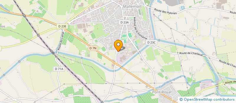 localisation de l'entreprise LA NEW TEAM FOOT 5  MALLEMORT