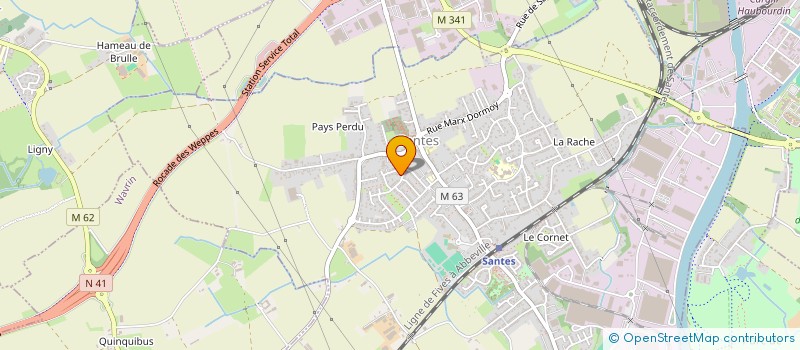 localisation de l'entreprise LA NIAQUE  SANTES