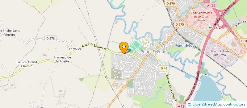 localisation de l'entreprise LA NICHE  PONT L'EVEQUE