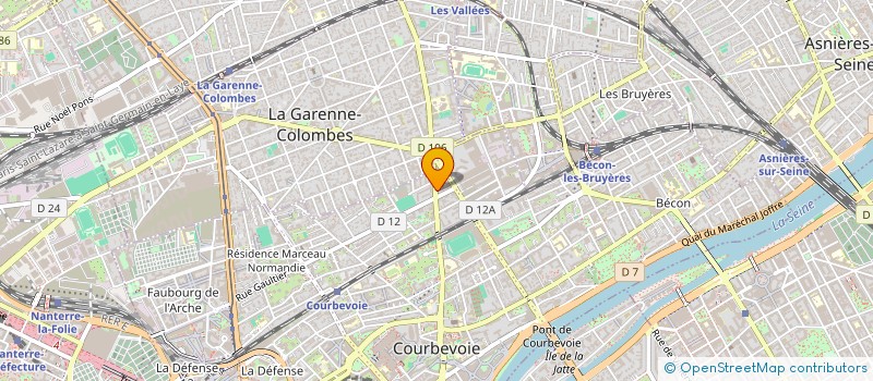 localisation de l'entreprise LA NICHE JAUNE à COURBEVOIE