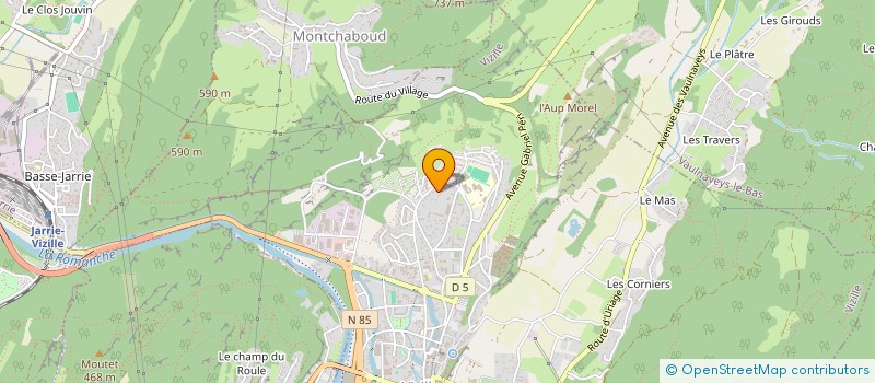 localisation de l'entreprise LA NICHEE DES MERLE  VIZILLE