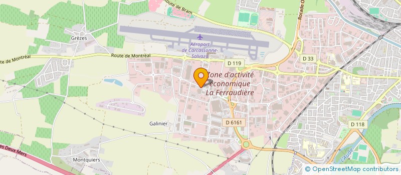 localisation de l'entreprise LA NICO'LINE - SALVAZA  CARCASSONNE