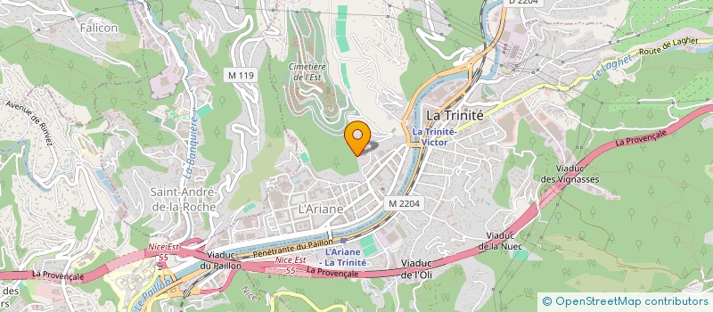 localisation de l'entreprise LA NICOISE BTP à NICE