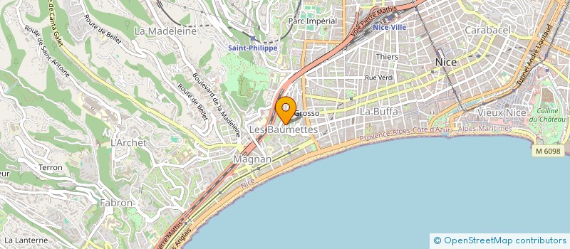 localisation de l'entreprise LA NICOISE DE CONSTRUCTION  NICE