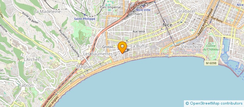 localisation de l'entreprise LA NICOISE DE GESTION à NICE