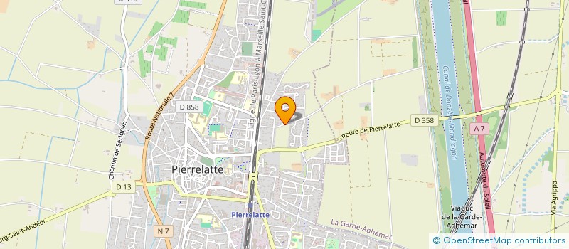 localisation de l'entreprise LA NICOLINE  PIERRELATTE