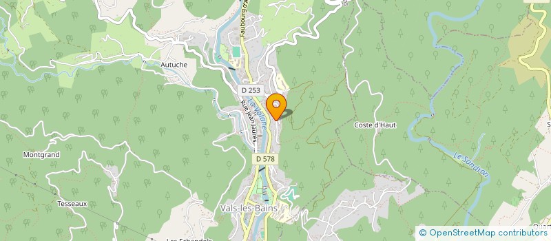 localisation de l'entreprise LA NICOTE à VALS-LES-BAINS