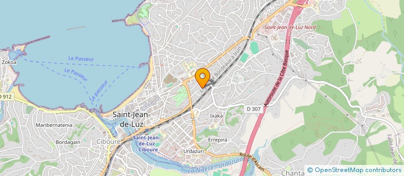 localisation de l'entreprise LA NIVELLE  SAINT-JEAN-DE-LUZ