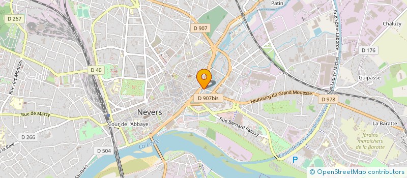 localisation de l'entreprise LA NIVERNAISE DES EAUX à NEVERS