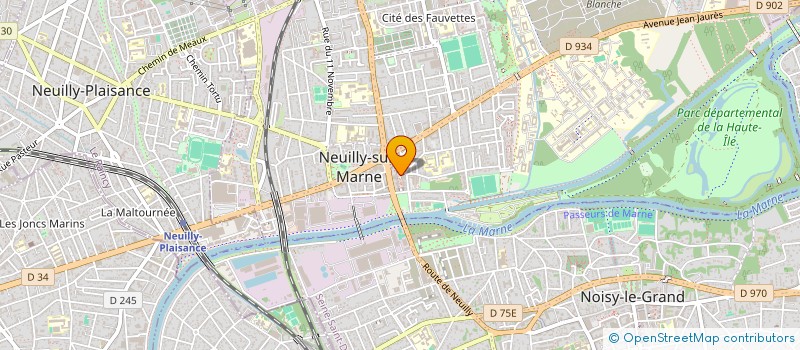 localisation de l'entreprise LA NOCEENNE D'ELECTRICITE à NEUILLY-SUR-MARNE