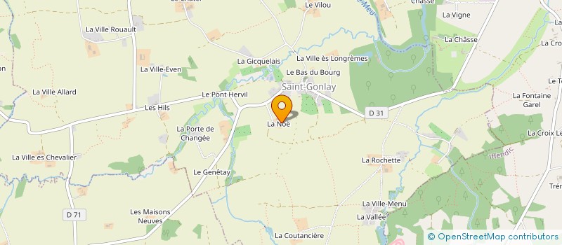 localisation de l'entreprise LA NOE  SAINT-GONLAY