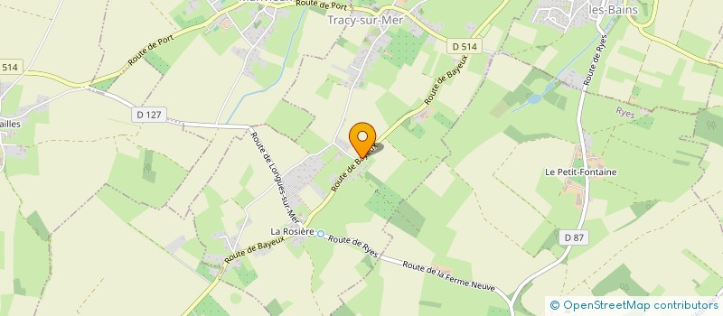 localisation de l'entreprise LA NOE  TRACY-SUR-MER