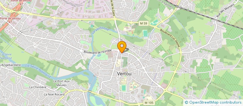 localisation de l'entreprise LA NOE ROUGE  VERTOU