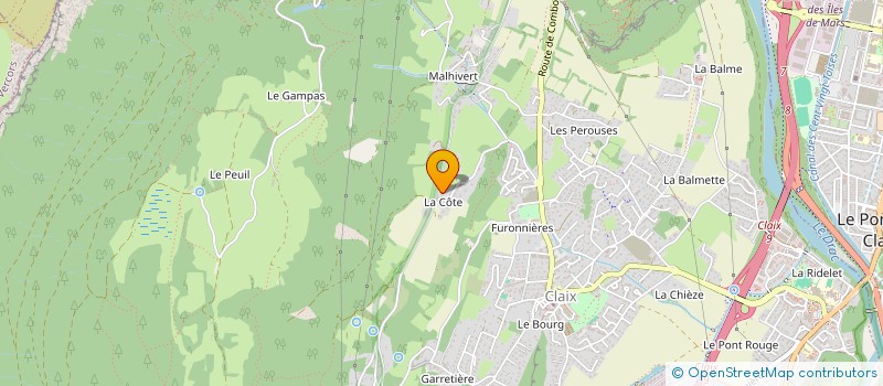 localisation de l'entreprise LA NOFYNAL  CLAIX