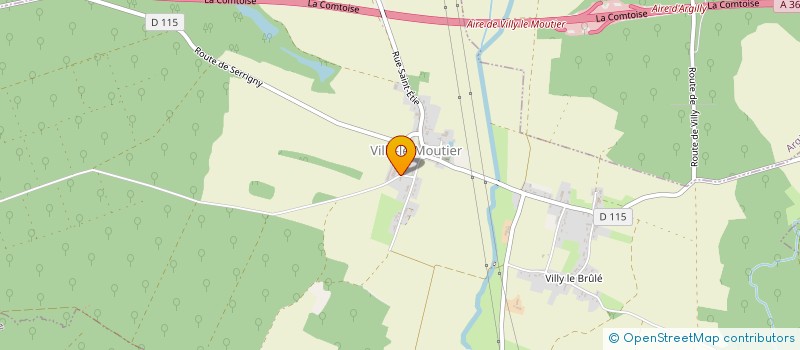 localisation de l'entreprise LA NOGEANTAISE  VILLY-LE-MOUTIER