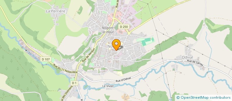 localisation de l'entreprise LA NOGENTAISE à NOGENT