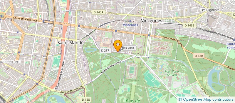 localisation de l'entreprise LA NOGENTAISE à VINCENNES