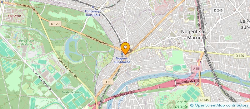 localisation de l'entreprise LA NOGENTAISE à NOGENT-SUR-MARNE
