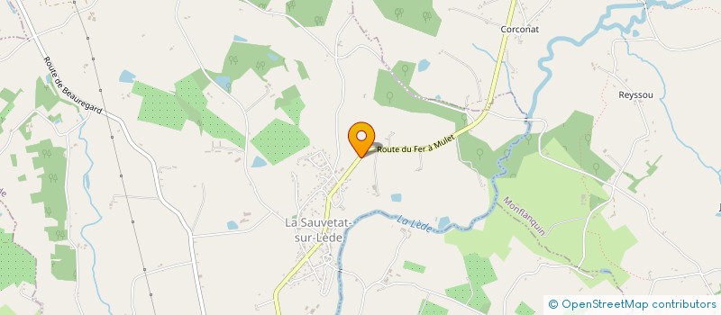 localisation de l'entreprise LA NOISERAIE DE JEANNE à LA SAUVETAT-SUR-LEDE
