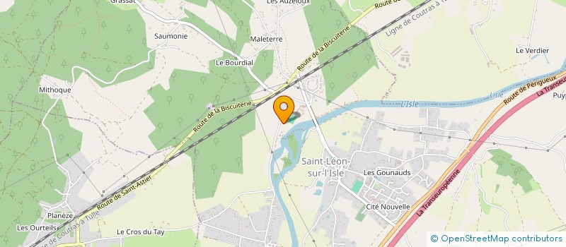 localisation de l'entreprise LA NOIX DE SAINT LEON à ST-LEON SUR L ISLE
