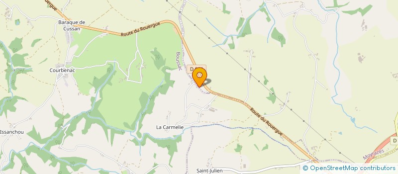 localisation de l'entreprise LA NOJAREDE  BOUSSAC