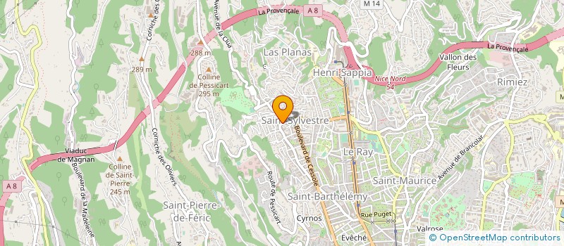 localisation de l'entreprise LA NONNA à NICE