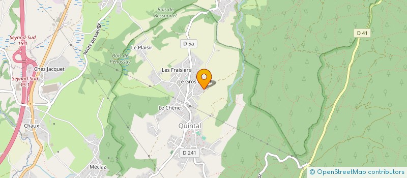 localisation de l'entreprise LA NORANDINE  QUINTAL