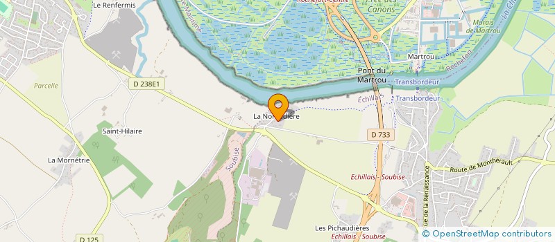 localisation de l'entreprise LA NORAUDIERE  ECHILLAIS