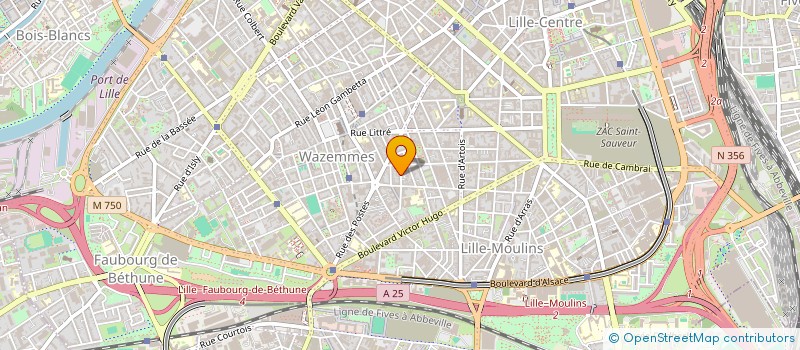 localisation de l'entreprise LA NORDISTE  LILLE