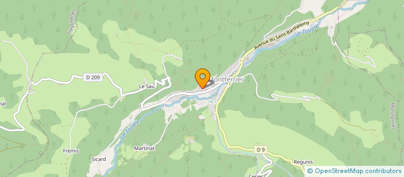 localisation de l'entreprise LA NORIA à MONTFERRIER