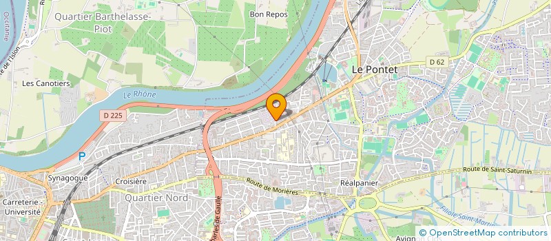 localisation de l'entreprise LA NORIA  LE PONTET