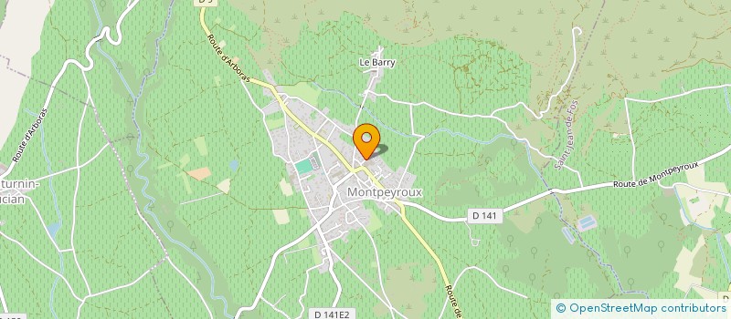 localisation de l'entreprise LA NORIA DU PRESSOIR  MONTPEYROUX