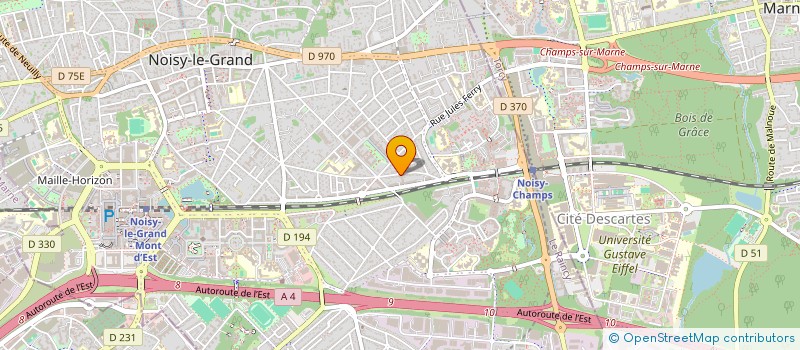 localisation de l'entreprise LA NORMA 514  NOISY-LE-GRAND