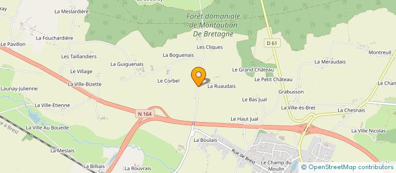 localisation de l'entreprise LA NORMANDE à MONTAUBAN-DE-BRETAGNE