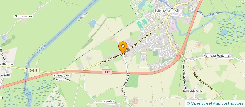 localisation de l'entreprise LA NORMANDE  ISIGNY-SUR-MER