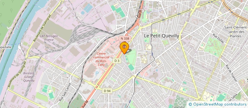 localisation de l'entreprise LA NORMANDE  LE GRAND-QUEVILLY