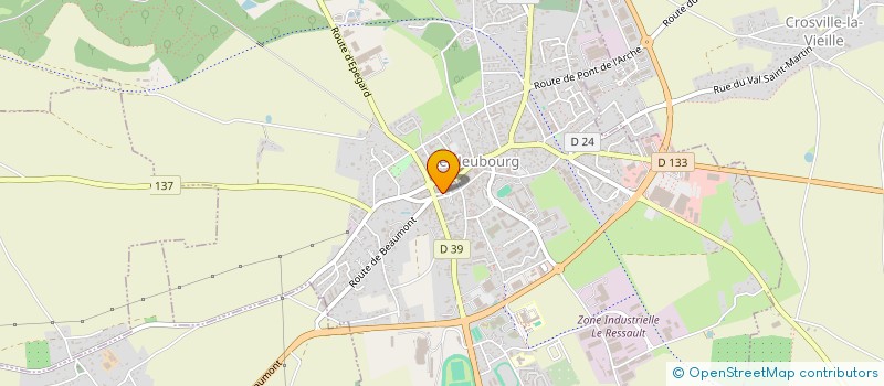 localisation de l'entreprise LA NORMANDIERE  LE NEUBOURG