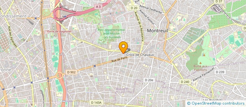 localisation de l'entreprise LA NORMANDIERE  MONTREUIL