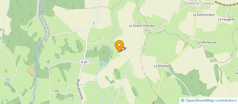localisation de l'entreprise LA NORMANDIERE à STE MARGUERITE DE CARROUGES