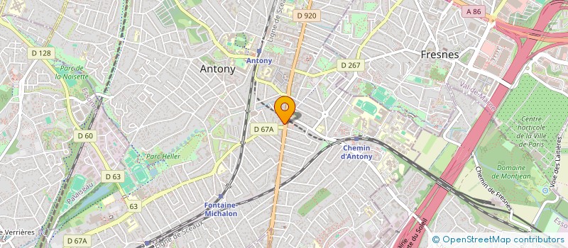 localisation de l'entreprise LA NOSTRA à ANTONY